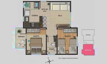 Imagem 4: Belo Horizonte - Apartamento Padrão - Santa Amélia