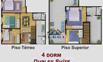 Imagem 2: Apartamento DUPLEX com 4 dormitórios à venda, 92 m² por R$ 369.000 - Vila Nova Curuçá - Sã