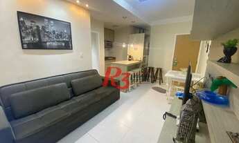 Imagem 4: Flat com 1 dormitório à venda, 45 m² por R$ 400.000,00 - Gonzaga - Santos/SP