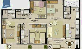 Imagem 4: Apartamento à venda, 103 m² por R$ 959.586,33 - Cambeba - Fortaleza/CE