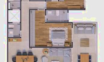 Imagem 5: Apartamento com 3 dormitórios à venda, 138 m² por R$ 636.400,75 - Indaiá - Caraguatatuba/S