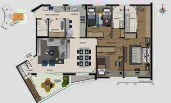 Imagem 7: Apartamento com 127 m² no Vale do Sereno