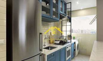 Imagem 7: Apartamento com 2 dormitórios à venda, 53 m² por R$ 315.179,91 - Vila Tibiriçá - Santo And