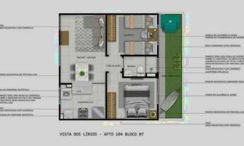 Imagem 4: APARTAMENTO NO VISTA DOS LÍRIOS/ MINHA CASA MINHA VIDA COM VARANDA/ DOCUMENTAÇÃO PARCELADA