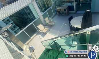 Imagem 4: Cobertura duplex para venda possui 244 metros quadrados com 3 quartos em Gonzaga - Santos