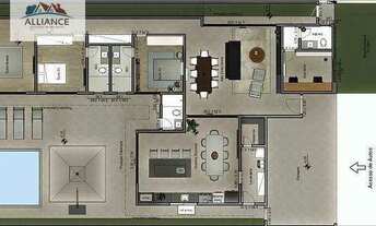 Imagem 2: Casa com 3 dormitórios à venda, 240 m² por R$ 2.050.000,00 - Condomínio Villa Lobos - Paul