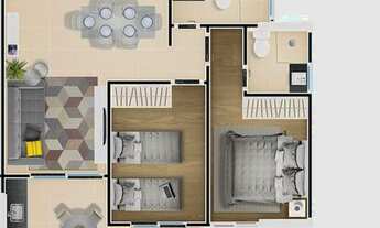 Imagem 3: APARTAMENTO COM 77.73 m² - VILA ATLANTICA - MONGAGUA SP