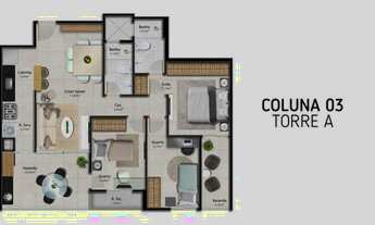 Imagem 3: Apartamento com 3 dormitórios à venda, 88 m² por R$ 820.000,00 - Jardim Camburi - Vitória