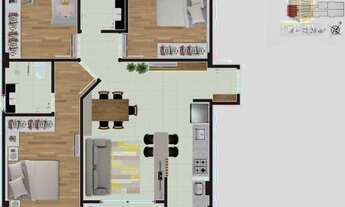 Imagem 6: Maravilhoso apartamento com 3 dormitórios à venda, 73 m² - Carvoeira - Florianópolis/SC