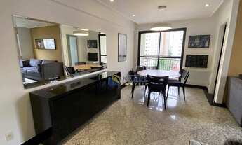 Imagem 2: APTO MOBILIADO para LOCAÇÃO no CAMPO BELO com Uma Suíte, Varanda, Sala Ampliada, 1 Vaga, 4