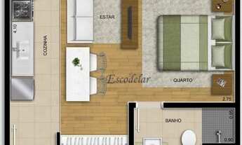 Imagem 3: Apartamento com 1 dormitório à venda, 26 m² por R$ 247.000,00 - Parada Inglesa - São Paulo