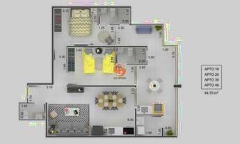 Imagem 5: Ubatuba SP Apartamento 2 Suites + Lavabo, Varanda Gourmet c/ Churrasqueira 84,70 m² área p