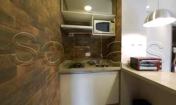 Imagem 5: Apartamento com 1 dormitório próximo da Avenida Faria Lima com quarto, sala, cozinha e ban