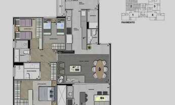 Imagem 2: APARTAMENTO com 3 dormitórios à venda por R$ 3.651.121,45 no bairro Cabral - CURITIBA / PR