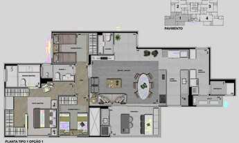 Imagem 5: APARTAMENTO com 3 dormitórios à venda por R$ 3.651.121,45 no bairro Cabral - CURITIBA / PR