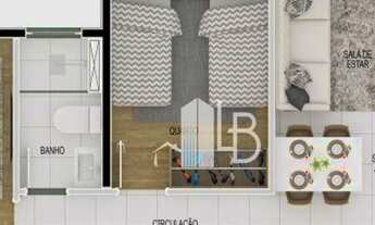 Imagem 6: Apartamento com 2 quartos à venda, 41 m² por R$ 174.690 - Jardim Patrícia - Uberlândia/MG