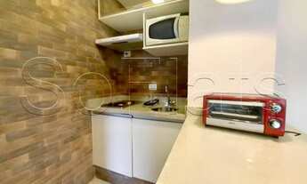 Imagem 3: Apartamento com 1 dormitório próximo da Avenida Faria Lima com quarto, sala, cozinha e ban