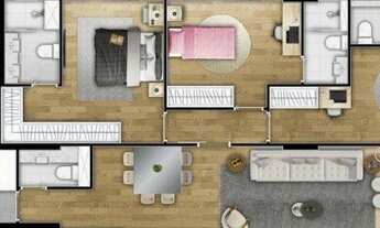 Imagem 12: Apartamento com 2 dormitórios à venda, 91 m² por R$ 965.434 - Boqueirão - Santos/SP