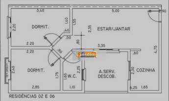 Imagem 2: Apartamento com 2 dormitórios à venda por R$ 279.000,00 - Vila Príncipe de Gales - Santo A