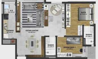Imagem 15: Apartamento para Venda - 84m², 3 dormitórios, sendo 1 suites, 2 vagas - São João, Porto Al