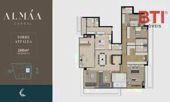 Imagem 3: Apartamento com 4 dormitórios à venda, 268 m² por R$ 5.480.000,00 - Hugo Lange - Curitiba