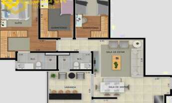 Imagem 3: ÓTIMO APARTAMENTO NOVO DE 3 DORMITÓRIOS PARA LOCAÇÃO EM JUNDIAÍ AO LADO DO MAXI SHOPPING