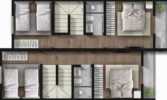 Imagem 4: Casa com 74m² e 2 dormitórios