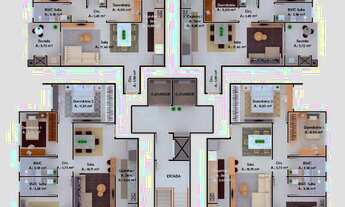 Imagem 3: Apartamento com 2 dormitórios à venda, 86 m² por R$ 473.550,00 - Gravatá - Navegantes/SC