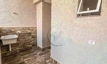 Imagem 2: Cobertura com 2 dormitórios para alugar, 88 m² por R$ 3.150,00/mês - Campestre - Santo And