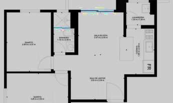 Imagem 2: Apartamento com 2 dormitórios e 1 vaga com varanda Gourmet na Saúde, próximo das Estações