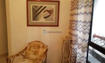 Imagem: Flat mobiliado de 1 dorm. Com sacada e vaga