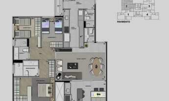 Imagem 3: APARTAMENTO com 3 dormitórios à venda por R$ 3.651.121,45 no bairro Cabral - CURITIBA / PR