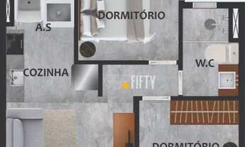 Imagem 2: Apartamento com 2 dormitórios à venda, 54 m² por R$ 435.440 - Anália Franco - São Paulo/SP