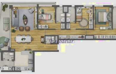 Imagem 11: Apartamento com 3 dormitórios à venda, 130 m² por R$ 1.904.070,00 - Vila Ipojuca - São Pau