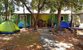 Imagem: Rancho na Ilha do Mangabal