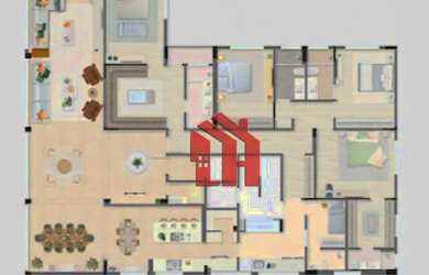 Imagem 9: Apartamento totalmente reformado com 4 suítes, ampla sala e 2 vagas de garagem. Ótima loca