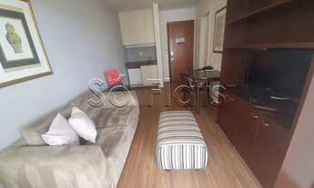 Imagem 7: Flat mobiliado com 1 dormitório com 36m² com cozinha americana próximo da Av. JK