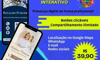 Imagem: Cartão de visita interativo