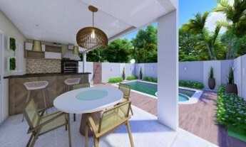 Imagem 13: LINDO* Sobrado Novo em Condomínio no Residencial Golden Park - 3 Suítes - 180m² - Piscina