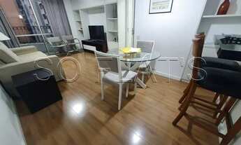 Imagem 2: Flat no Jardins com famosa planta de 47m² com quarto e sala separado no Jardins
