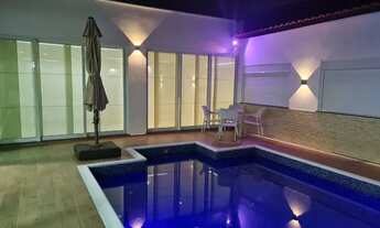 Imagem 3: Casa térrea, 450m2, 3 suítes, escritório, Lazer, piscina, Gp Gerador, Sala Tv. Sauna. Aris