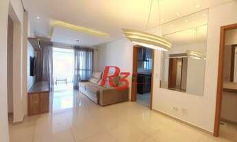 Imagem 3: Apartamento para locação, vista mar, 3 quartos, semi mobiliado, Aparecida, Santos SP
