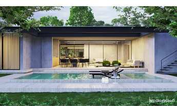 Imagem: Moderna casa em uma das ruas mais bem arborizadas