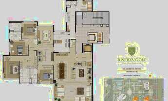 Imagem 3: Oportunidade: Apartamento na Barra da Tijuca, no Riserva Golf, 266m, 4 suítes, vista livre