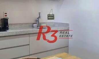 Imagem 7: Apartamento com 1 dormitório para alugar, 54 m² -Mobiliado- Boqueirão - Santos/SP