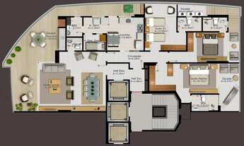 Imagem 2: Edifício Île de Palais! 3 Suítes novo no Umarizal Andar Alto