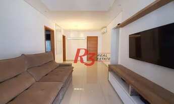Imagem 7: Apartamento para locação, vista mar, 3 quartos, semi mobiliado, Aparecida, Santos SP
