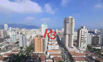 Imagem 2: Apartamento para locação, vista mar, 3 quartos, semi mobiliado, Aparecida, Santos SP