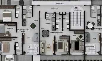 Imagem 7: Apartamento Duplex com 2 dormitórios à venda, 54 m² por R$ 319.000 - Jardim São Paulo - Jo
