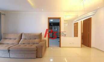 Imagem 6: Apartamento para locação, vista mar, 3 quartos, semi mobiliado, Aparecida, Santos SP